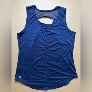 Gaiam - reflection yoga tank in medieval blue (navy)